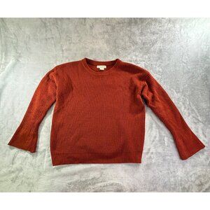 Jealous Tomato Sweater Women's Small Rust Orange Knit Long Sleeve Sweater